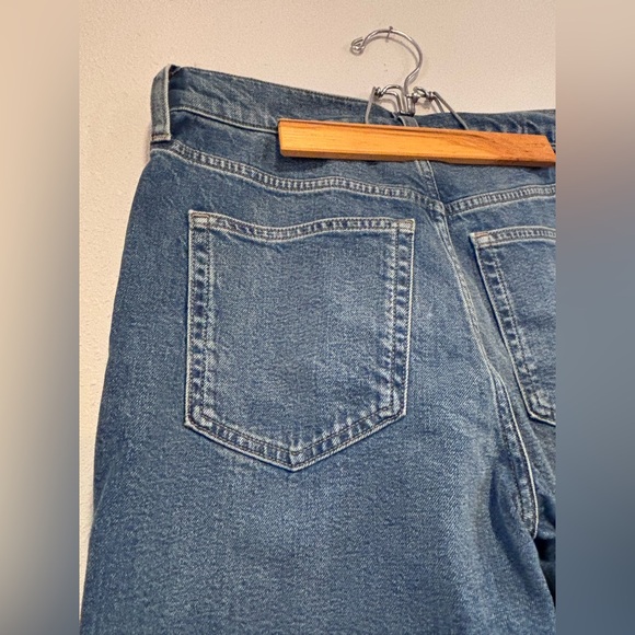 NEW J CREW Petite denim trouser jeans, wide leg, medium wash, casual - Picture 8 of 8